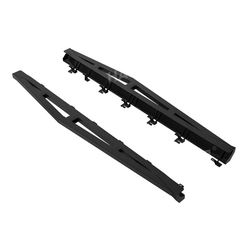 Tesla Cybertruck Heavy-Duty Side Steps – Q235A Steel, Anti-Slip Powder Coated, Triangular Design – Perfect Fit for Cybertruck Aesthetics