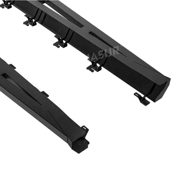Tesla Cybertruck Heavy-Duty Side Steps – Q235A Steel, Anti-Slip Powder Coated, Triangular Design – Perfect Fit for Cybertruck Aesthetics