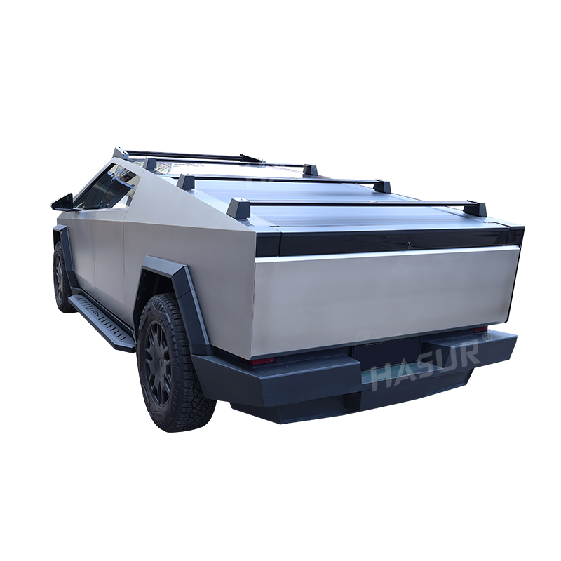 Tesla Cybertruck Fixed Side Steps – Heavy-Duty Q235A Steel with Anti-Slip Powder Coating – Triangle Design for Enhanced Protection & Style