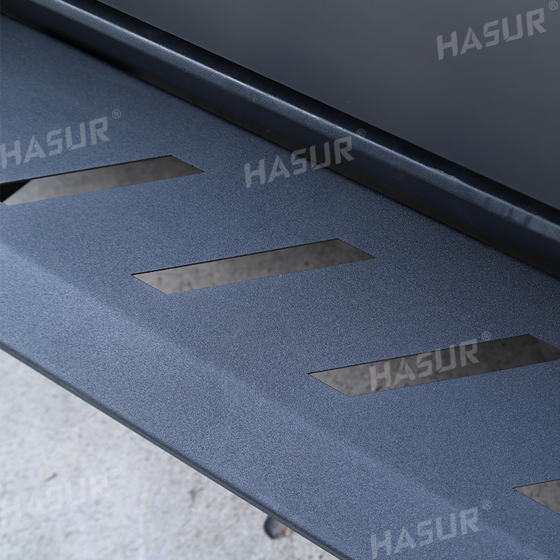 Tesla Cybertruck Fixed Side Steps – Heavy-Duty Q235A Steel with Anti-Slip Powder Coating – Triangle Design for Enhanced Protection & Style