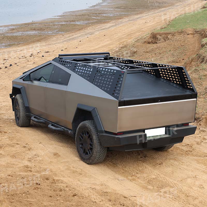 Tesla Cybertruck Heavy-Duty Roof Rack – 500kg+ Capacity, Steel Frame & Aluminum Side Panels for Overlanding & Off-Road Adventures
