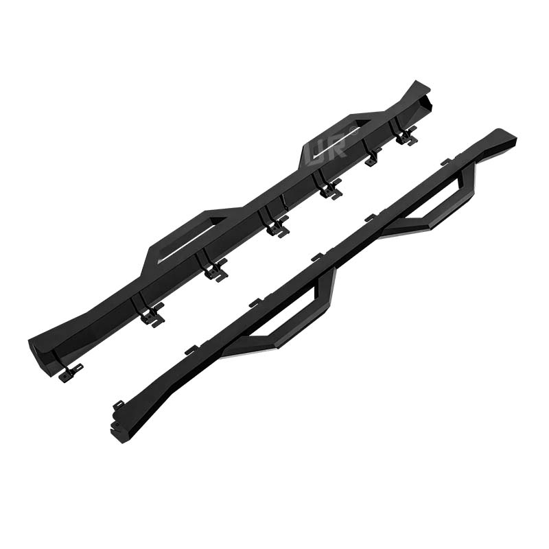 Tesla Cybertruck Side Steps - Heavy Duty Steel Running Boards - Q235A Powder Coated - Anti-Slip Replacement for Plastic Rocker Panels - 2023+ Cybertruck Accessories