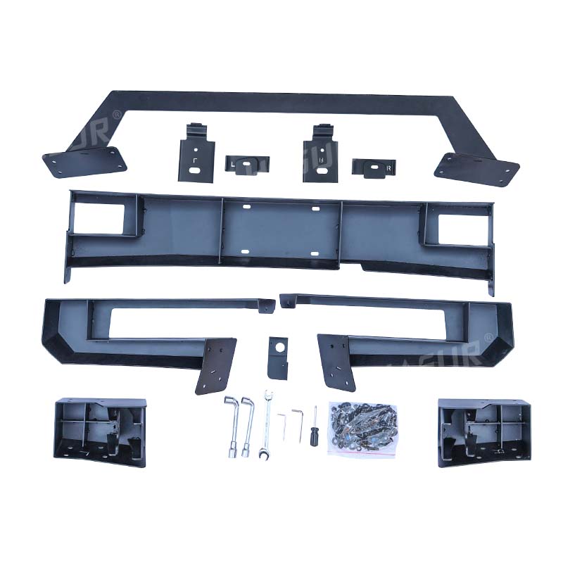 Tesla Cybertruck Front Bumper - Heavy Duty Steel Replacement - Direct OEM Fit - Protects Original Bumper