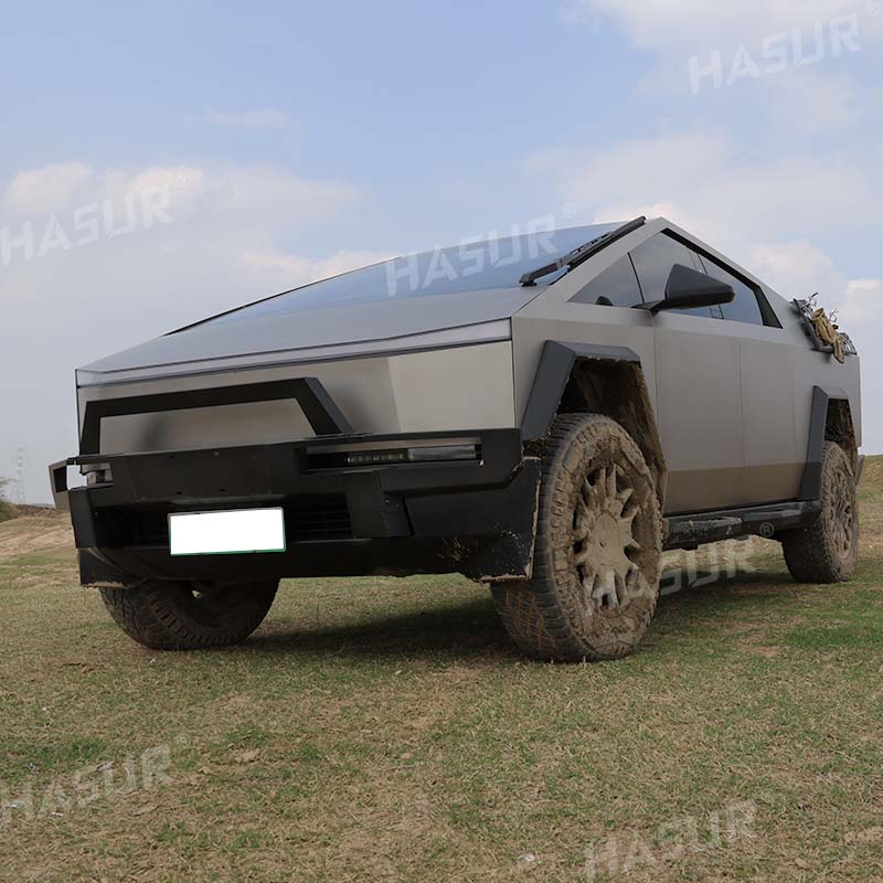Tesla Cybertruck Front Bumper - Heavy Duty Steel Replacement - Direct OEM Fit - Protects Original Bumper