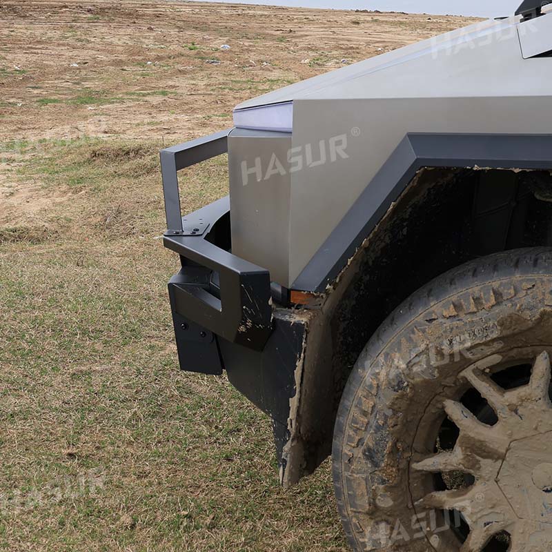 Tesla Cybertruck Front Bumper - Heavy Duty Steel Replacement - Direct OEM Fit - Protects Original Bumper