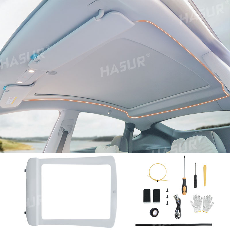 2025 Tesla Model Y Sunshade Roof - Smart Electric Auto Sunshade with Voice Control & One-Touch Operation - Compatible with Refreshed Model Y (2024-2025)