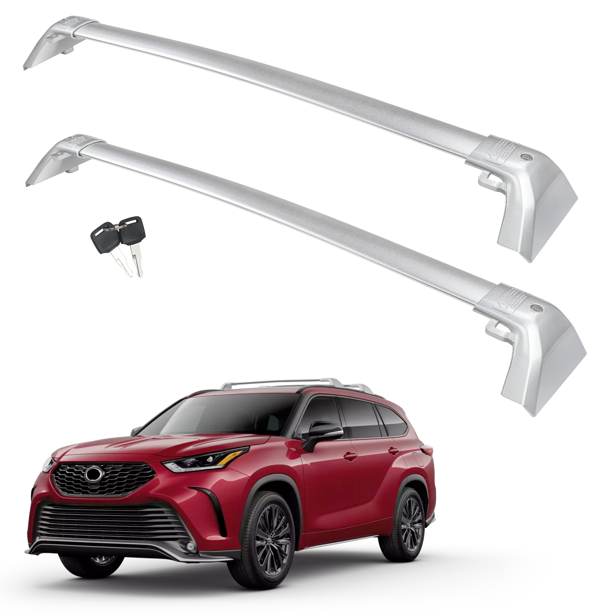 2020-2025 Toyota Highlander Roof Rack Cross Bars （Silver）