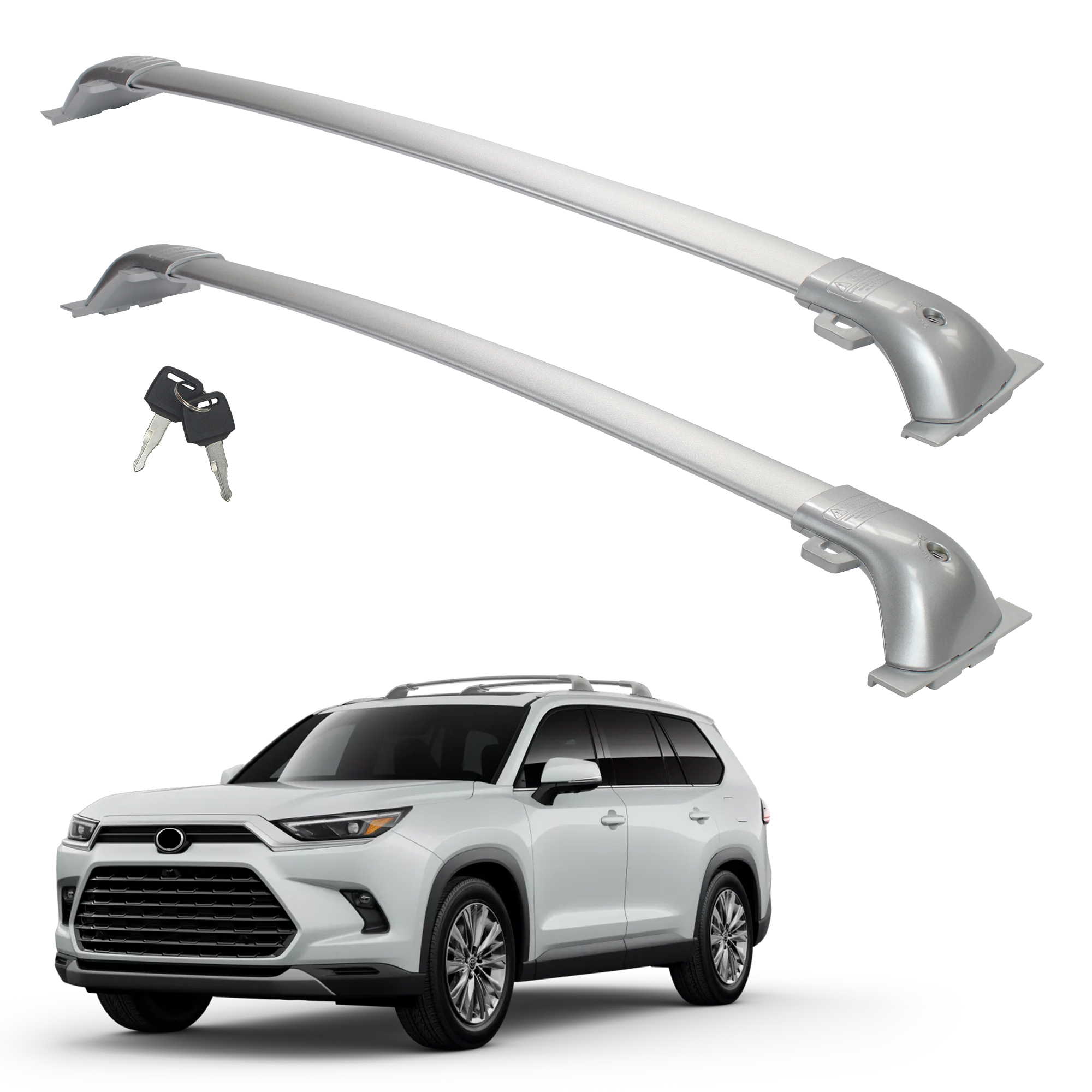 Toyota Grand Highlander Roof Rack Cross Bars （Silver）