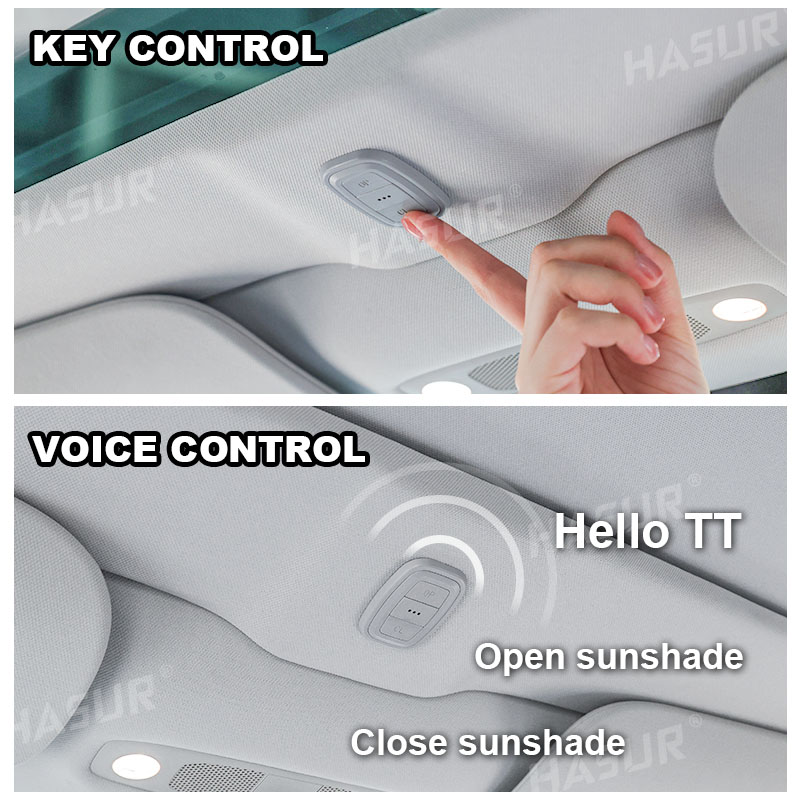 Tesla Model 3 Power Sunshade - Automatic Retractable Roof Shade for Model 3 (2017-2024) - Heat & UV Blocking, One-Touch Control, Gesture Operation,Premium Fit
