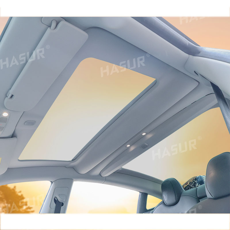 Tesla Model 3 Power Sunshade - Automatic Retractable Roof Shade for Model 3 (2017-2024) - Heat & UV Blocking, One-Touch Control, Gesture Operation,Premium Fit