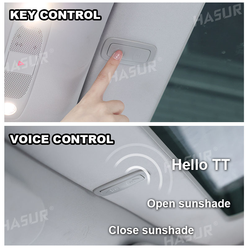 Tesla Model Y Sunshade 2020-2024 - Automatic Retractable Roof Shade with One-Touch & Voice Control - Premium Sunshade for Tesla Model Y