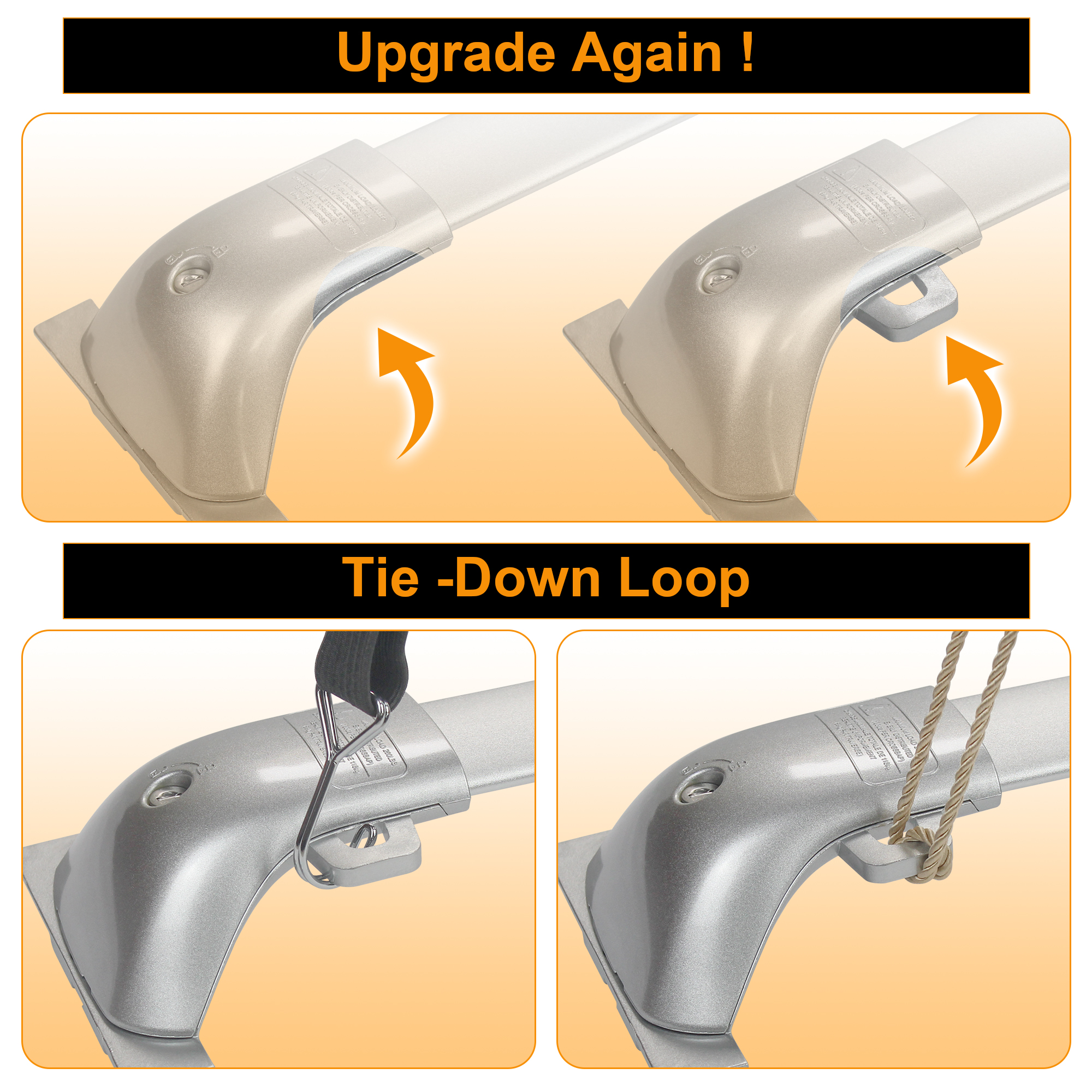 Toyota Grand Highlander Roof Rack Cross Bars （Silver）