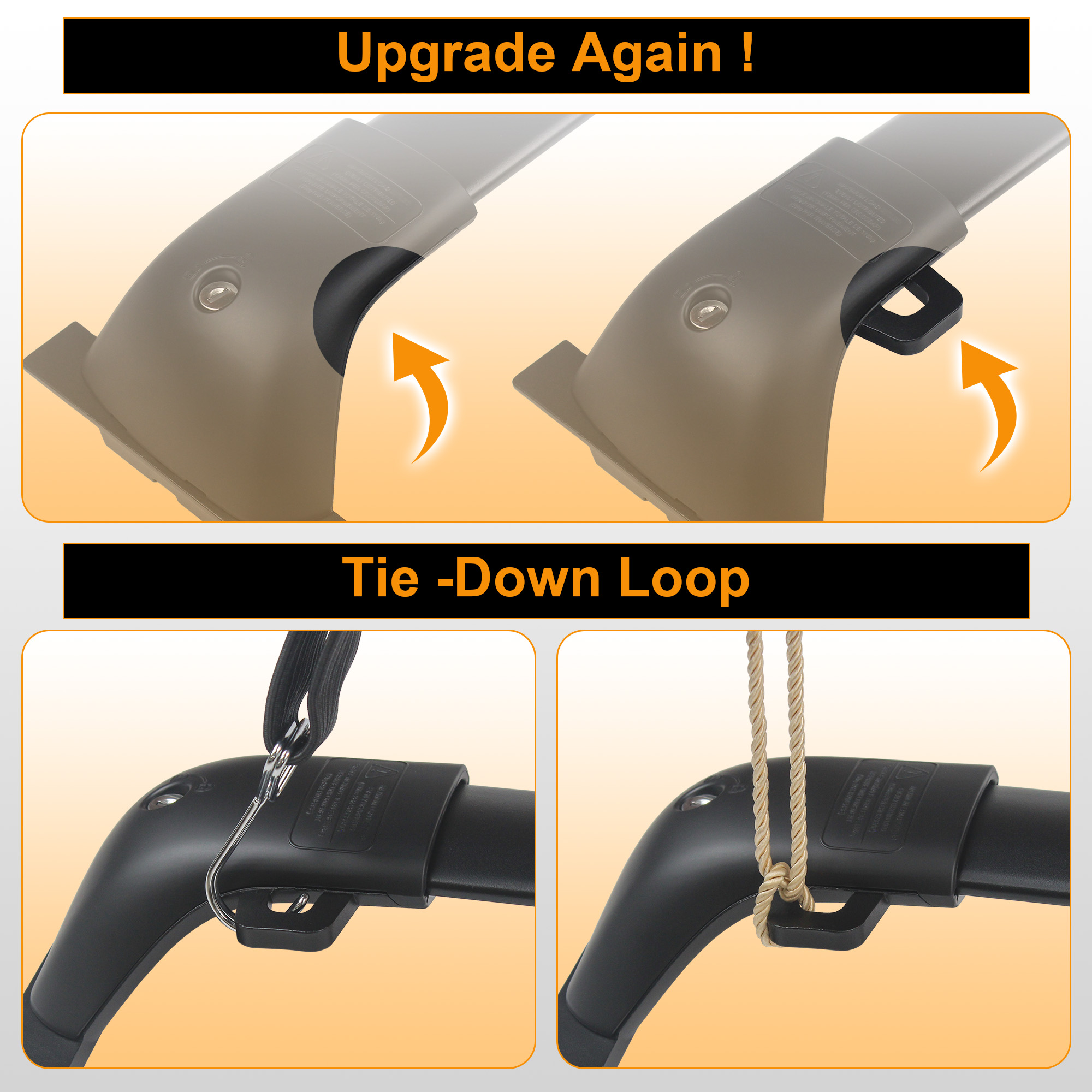 Toyota Grand Highlander Roof Rack Cross Bars （Black）